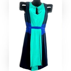 Elegant Teal and Blue Women's Dress